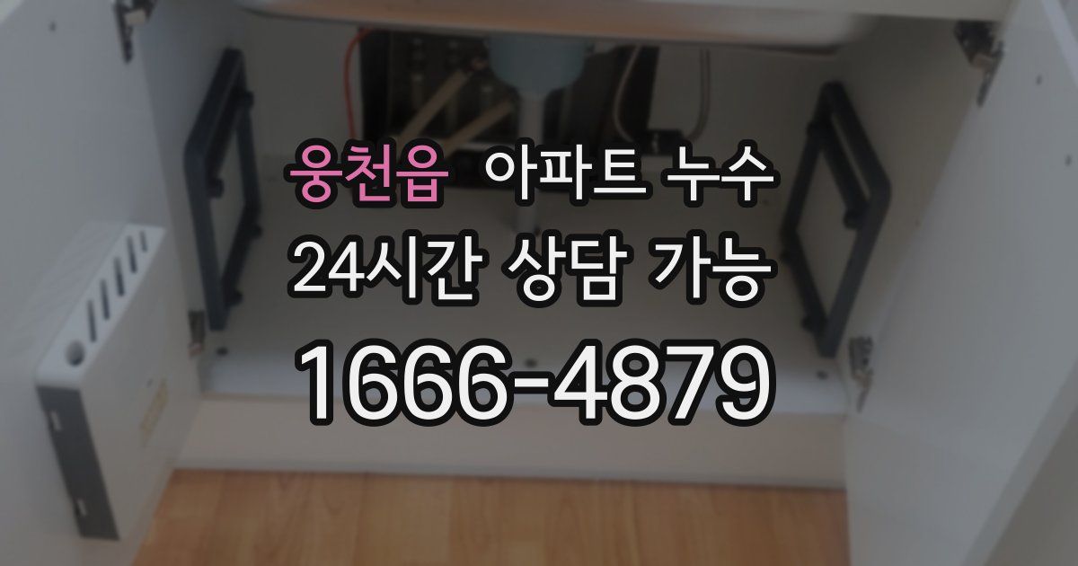 웅천읍 아파트 누수