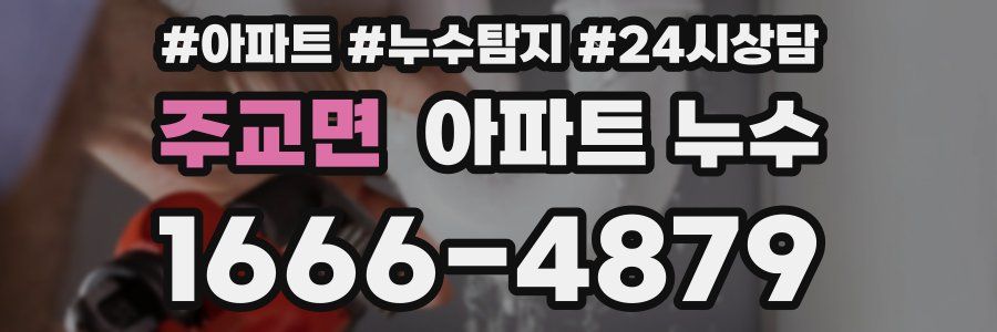 주교면 누수탐지