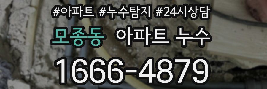 모종동 누수탐지