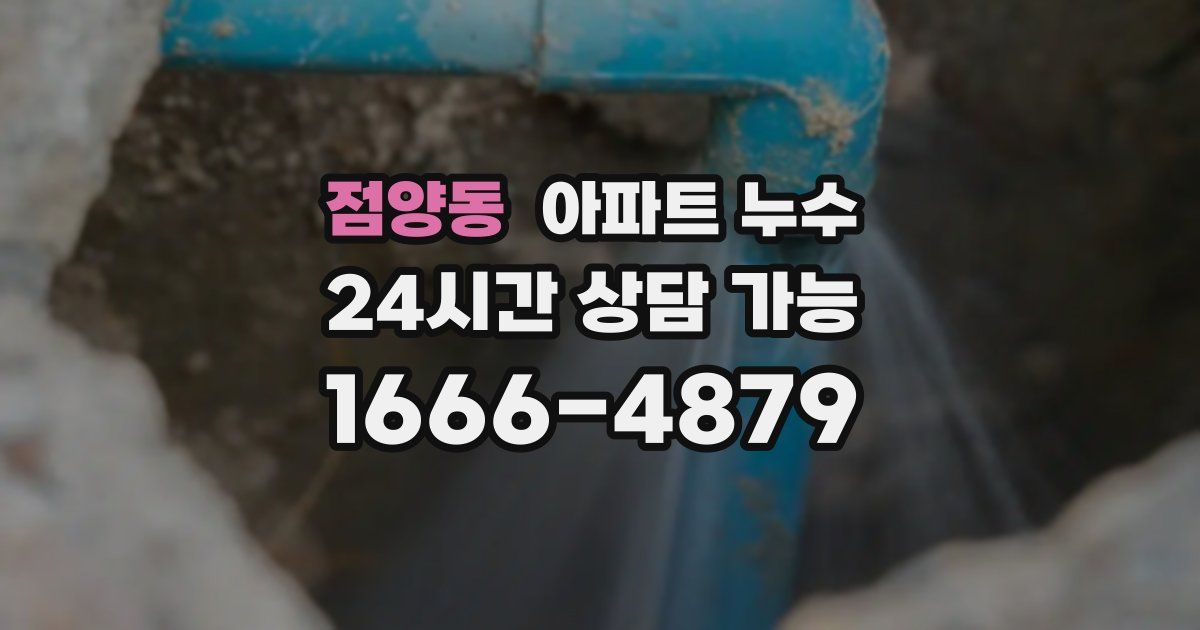 점양동 아파트 누수