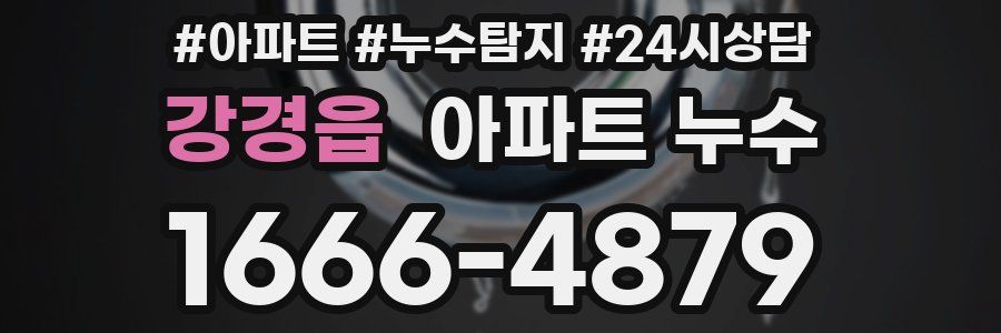 강경읍 누수탐지