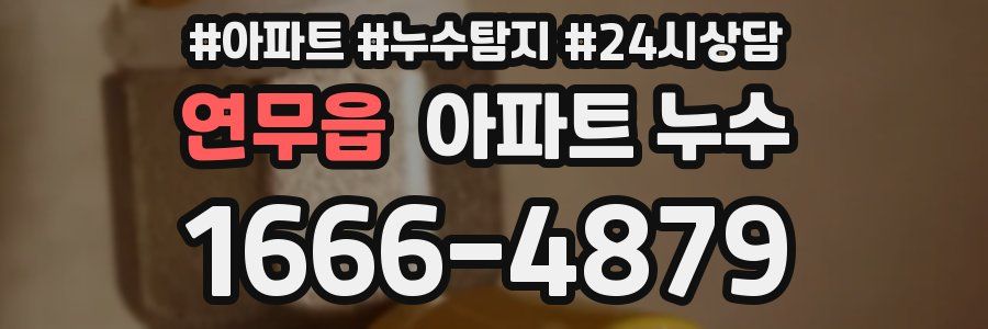 연무읍 누수탐지