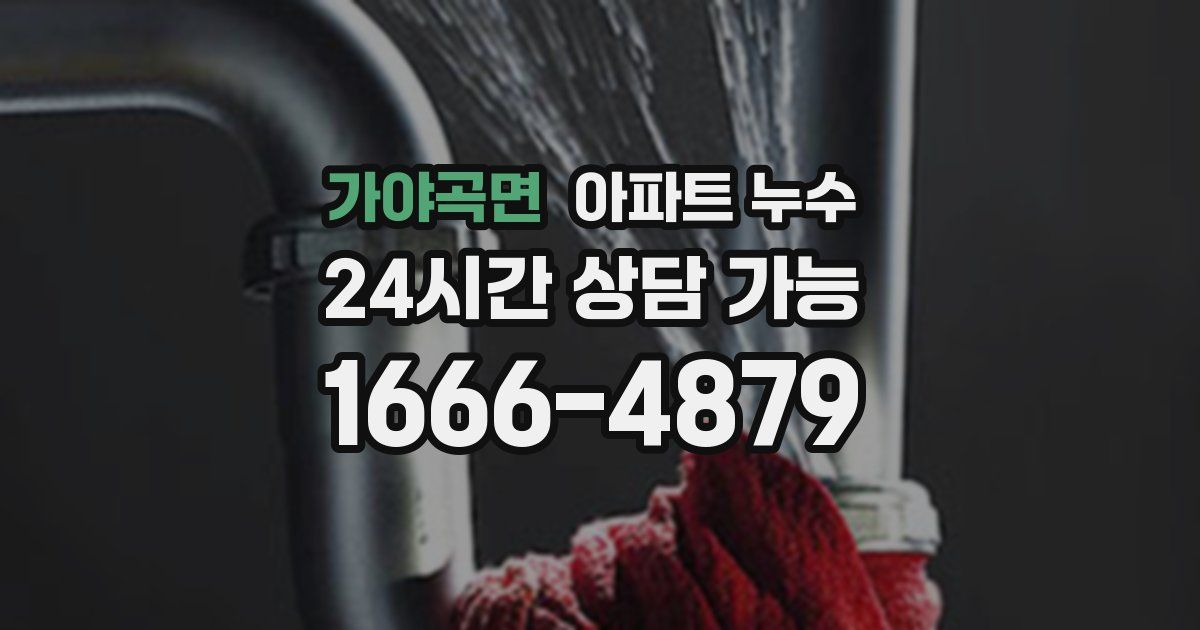 가야곡면 아파트 누수