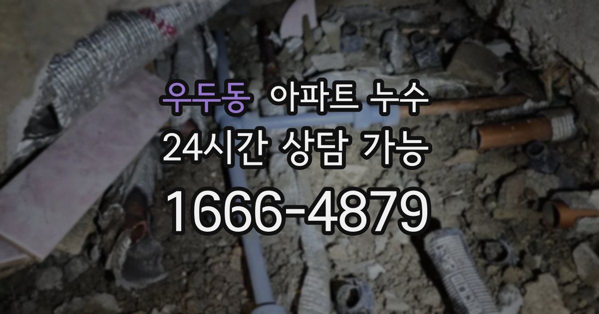 우두동 아파트 누수