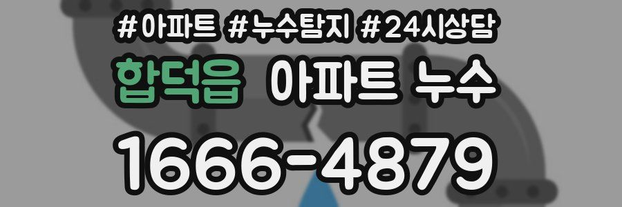 합덕읍 누수탐지