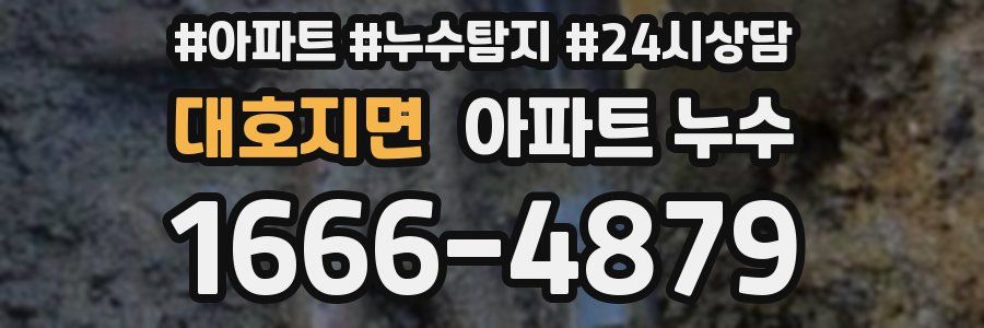 대호지면 누수탐지