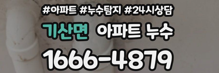 기산면 누수탐지