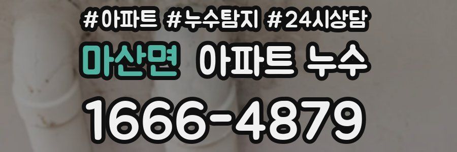 마산면 누수탐지