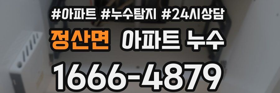 정산면 누수탐지