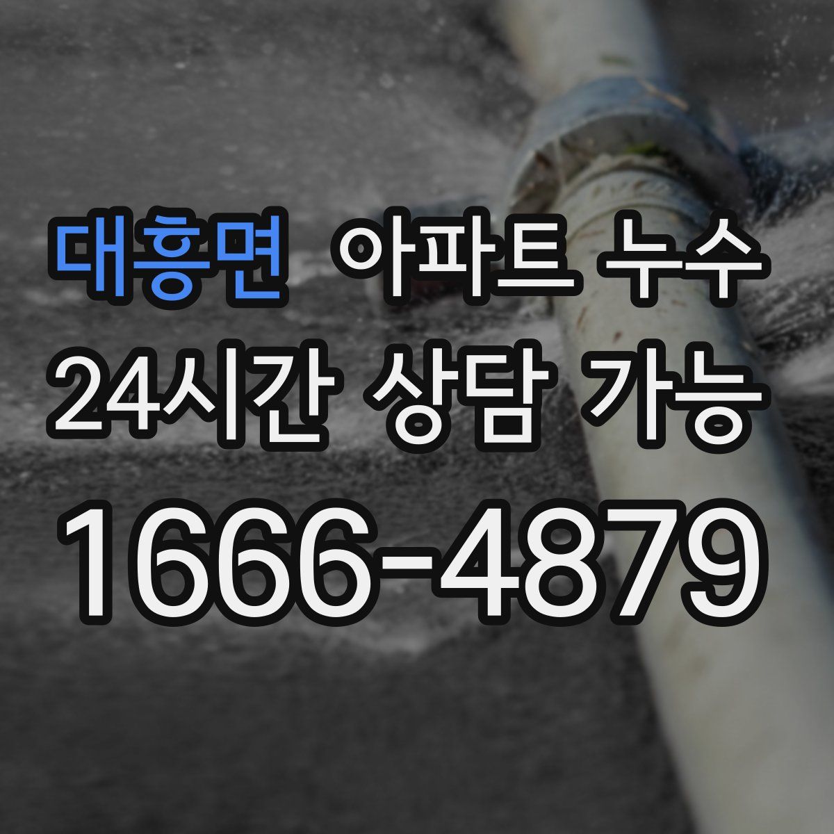 대흥면 아파트 누수탐지