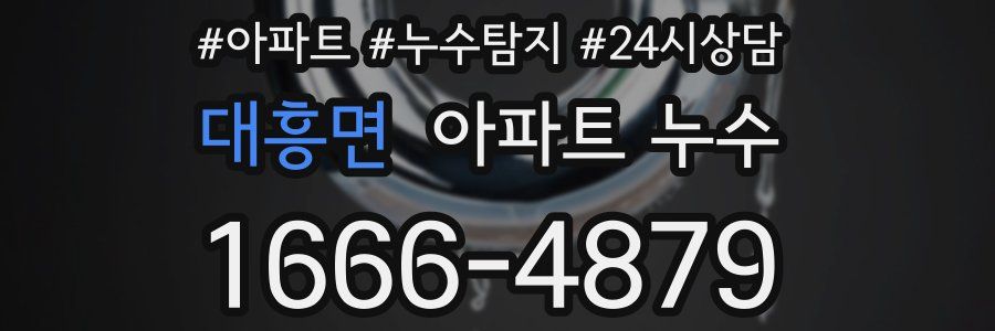 대흥면 누수탐지