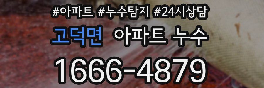 고덕면 누수탐지