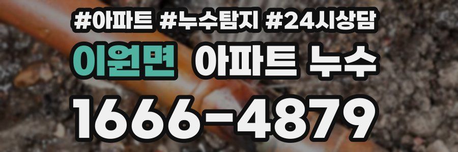 이원면 누수탐지