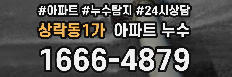 상락동1가 누수탐지