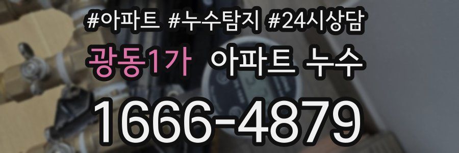 광동1가 누수탐지