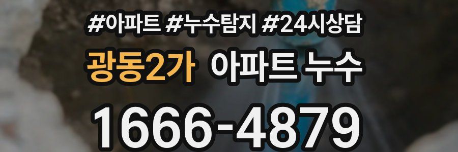 광동2가 누수탐지