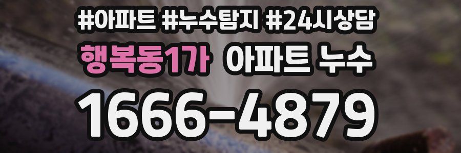 행복동1가 누수탐지
