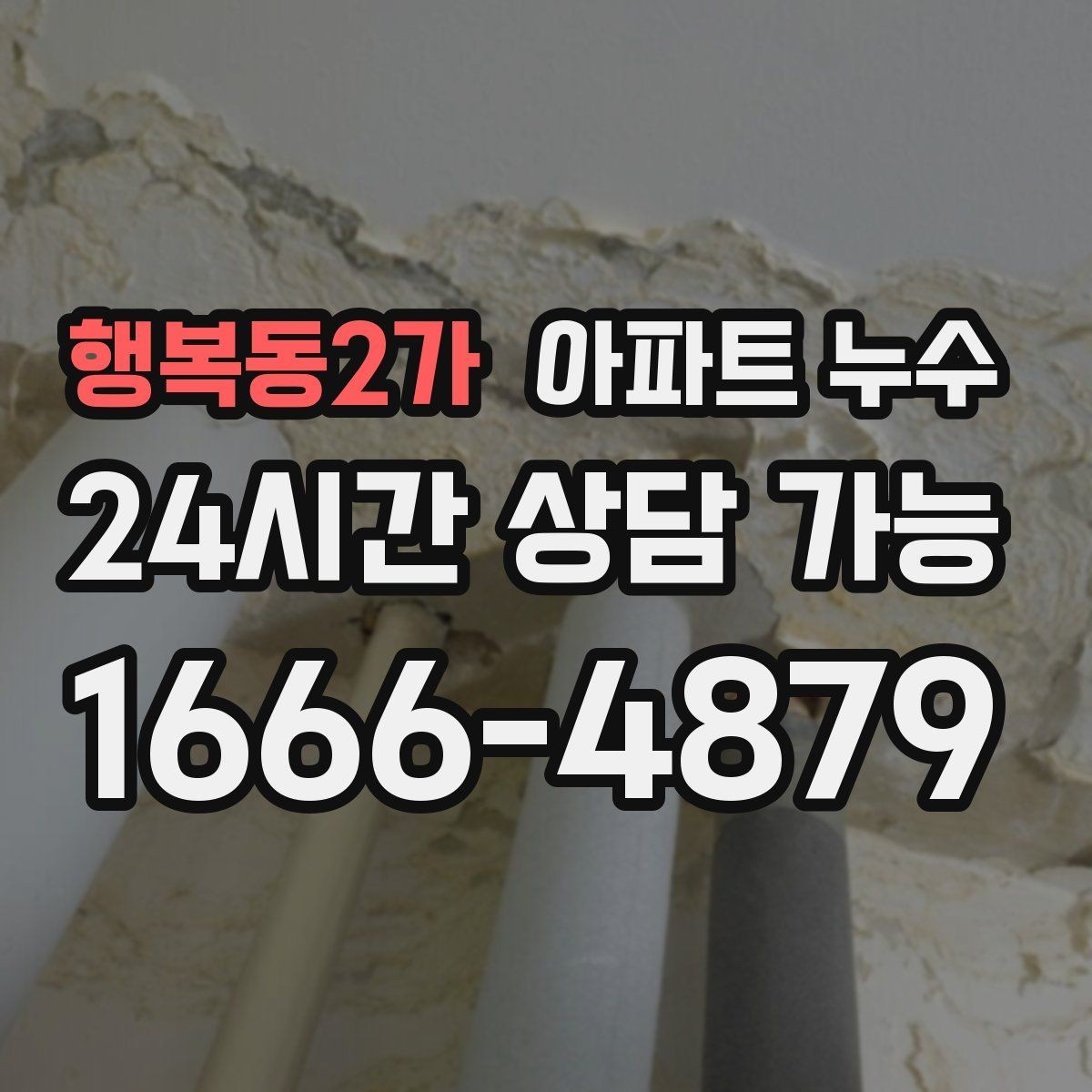 행복동2가 아파트 누수 거실 천장 얼룩이 생겼다면