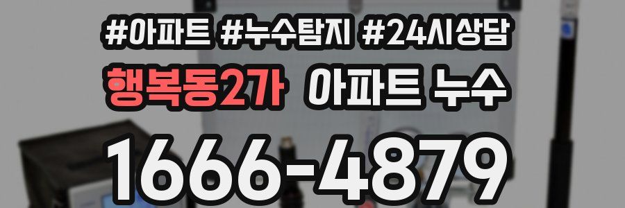 행복동2가 누수탐지