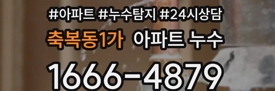 축복동1가 누수탐지