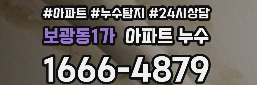 보광동1가 누수탐지