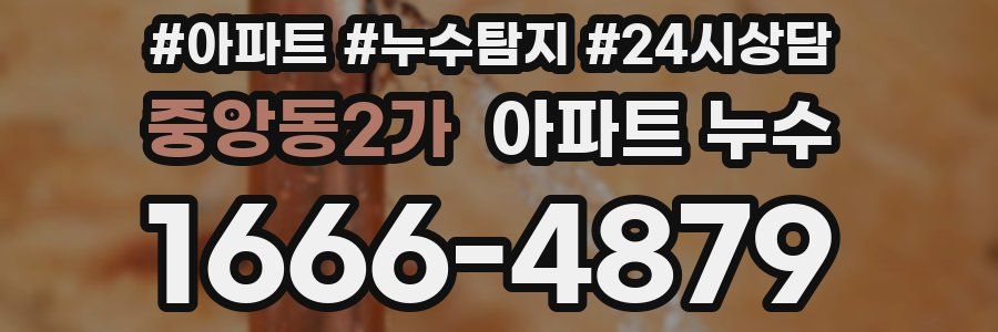 중앙동2가 누수탐지