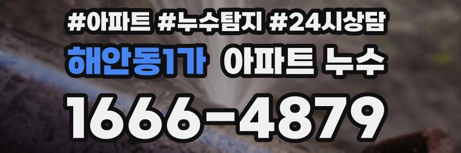 해안동1가 누수탐지