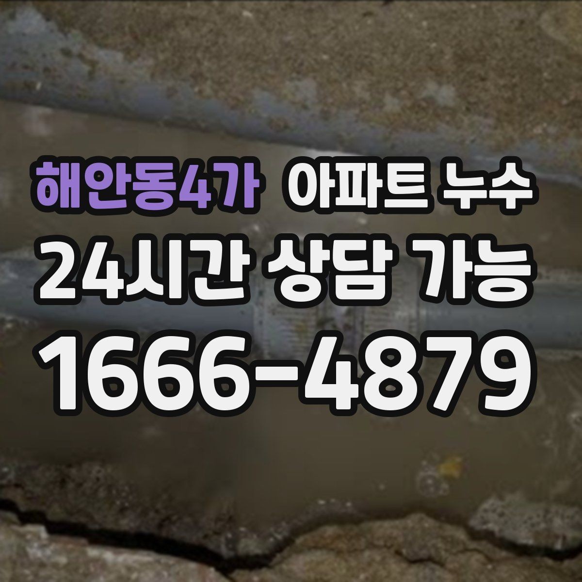 해안동4가 아파트 누수 마른줄 알았는데 재발하는 이유