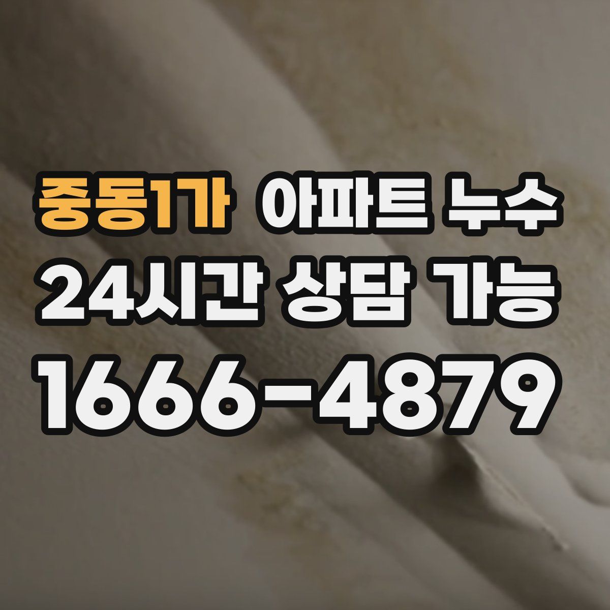 중동1가 아파트 누수탐지