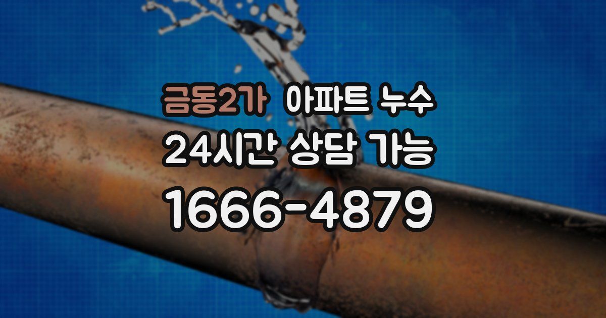 금동2가 아파트 누수