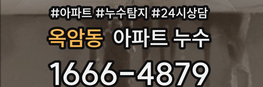 옥암동 누수탐지