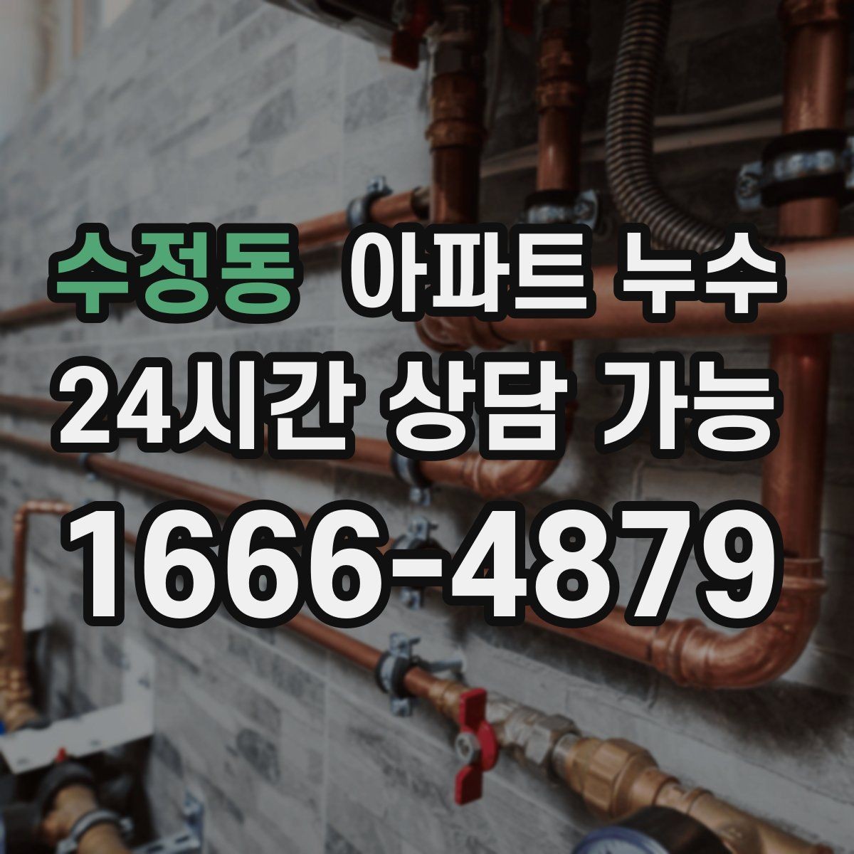 수정동 아파트 누수 주방 하부장 바닥에 물때가 남을 때