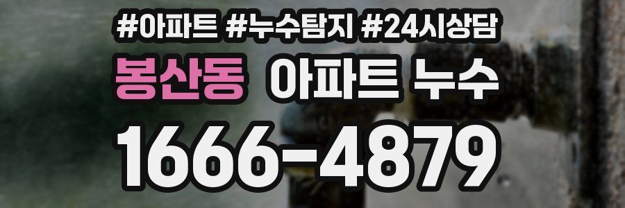 봉산동 누수탐지