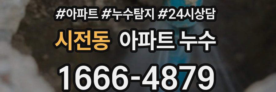 시전동 누수탐지