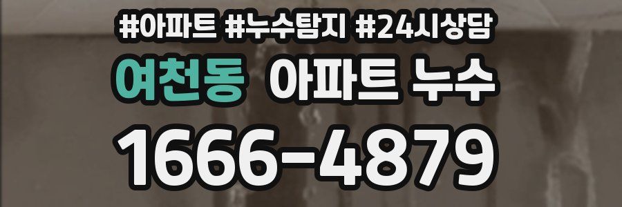 여천동 누수탐지