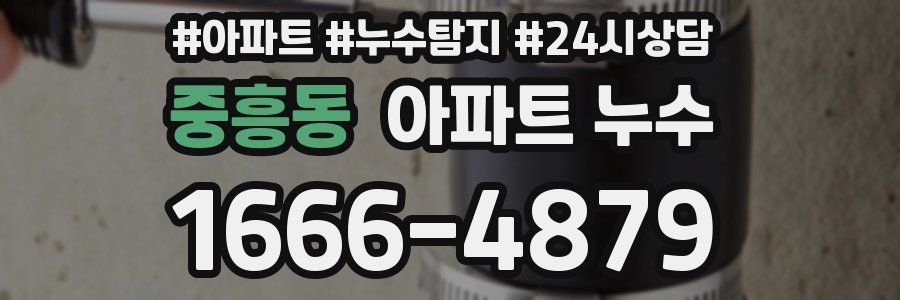 중흥동 누수탐지