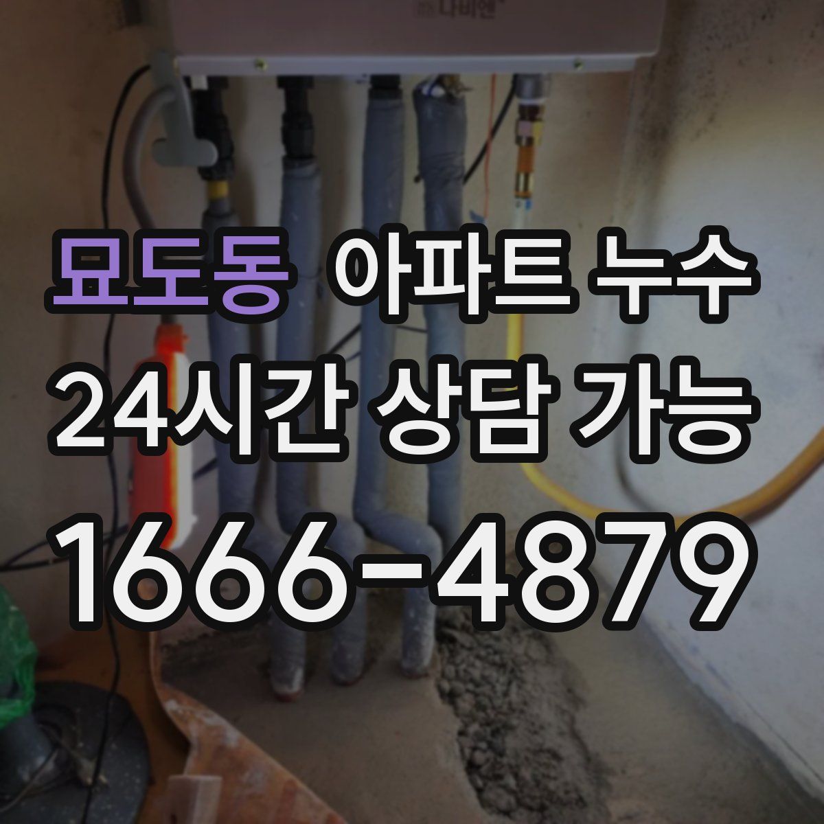 묘도동 아파트 누수탐지