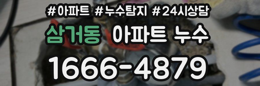 삼거동 누수탐지