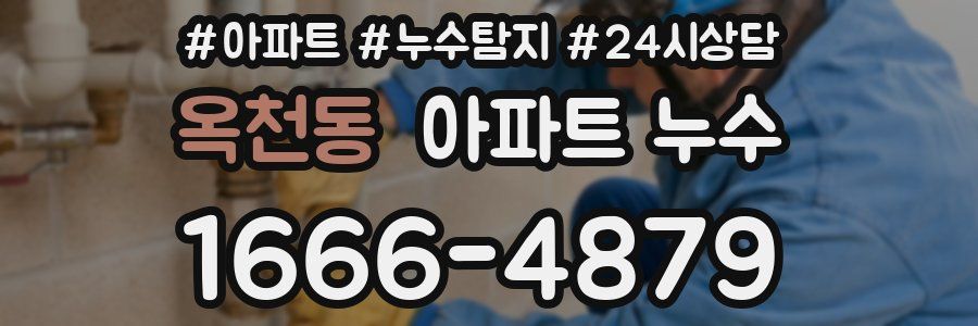 옥천동 누수탐지