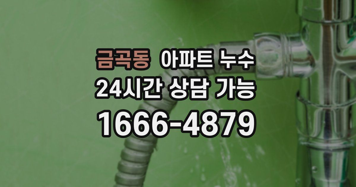 금곡동 아파트 누수
