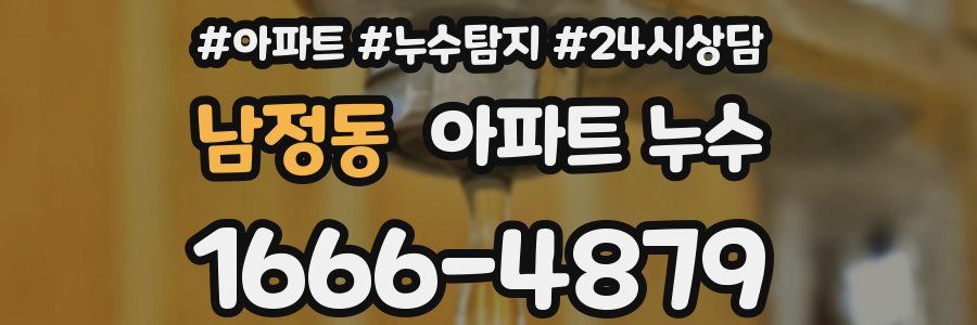 남정동 누수탐지