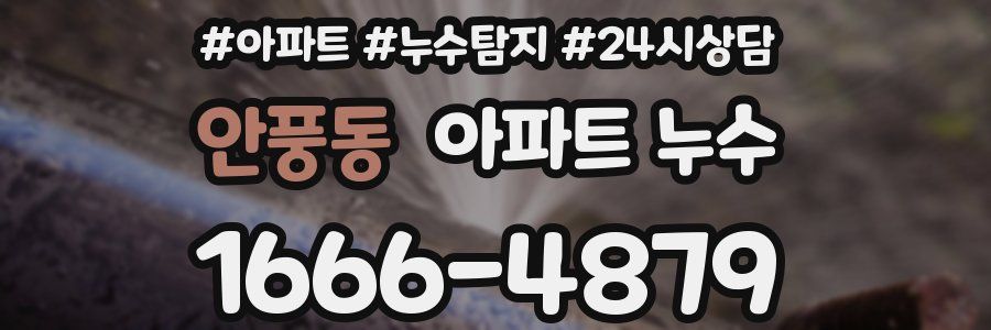 안풍동 누수탐지