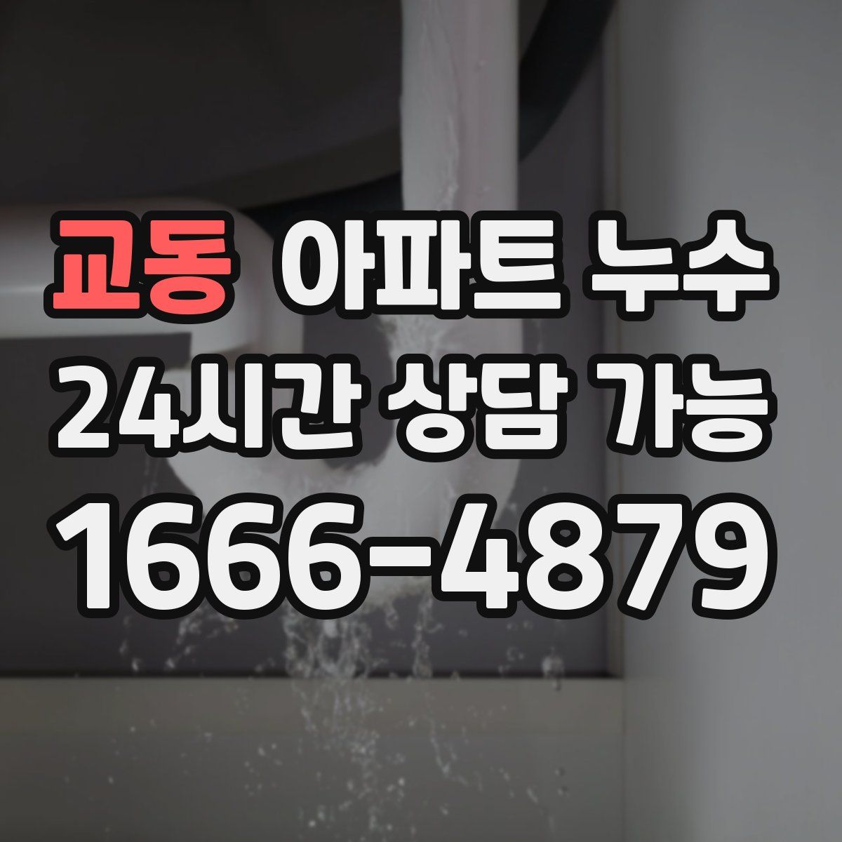 교동 아파트 누수탐지