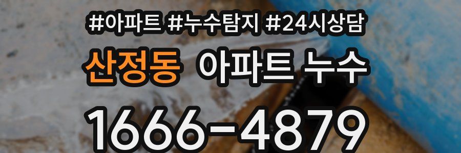 산정동 누수탐지