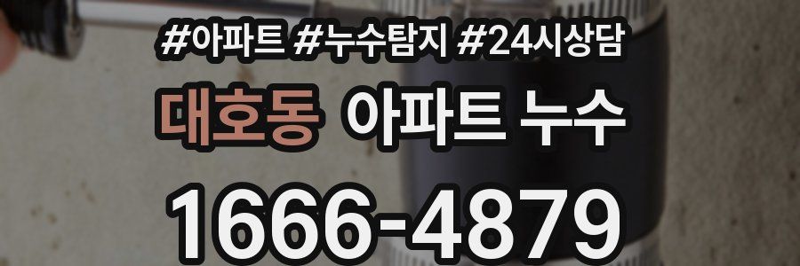 대호동 누수탐지