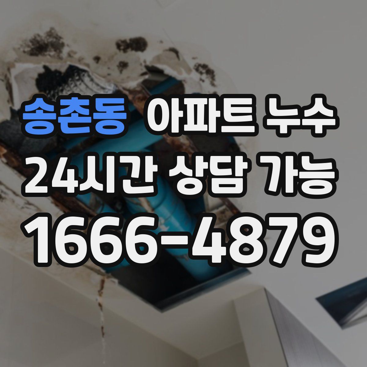 송촌동 아파트 누수탐지