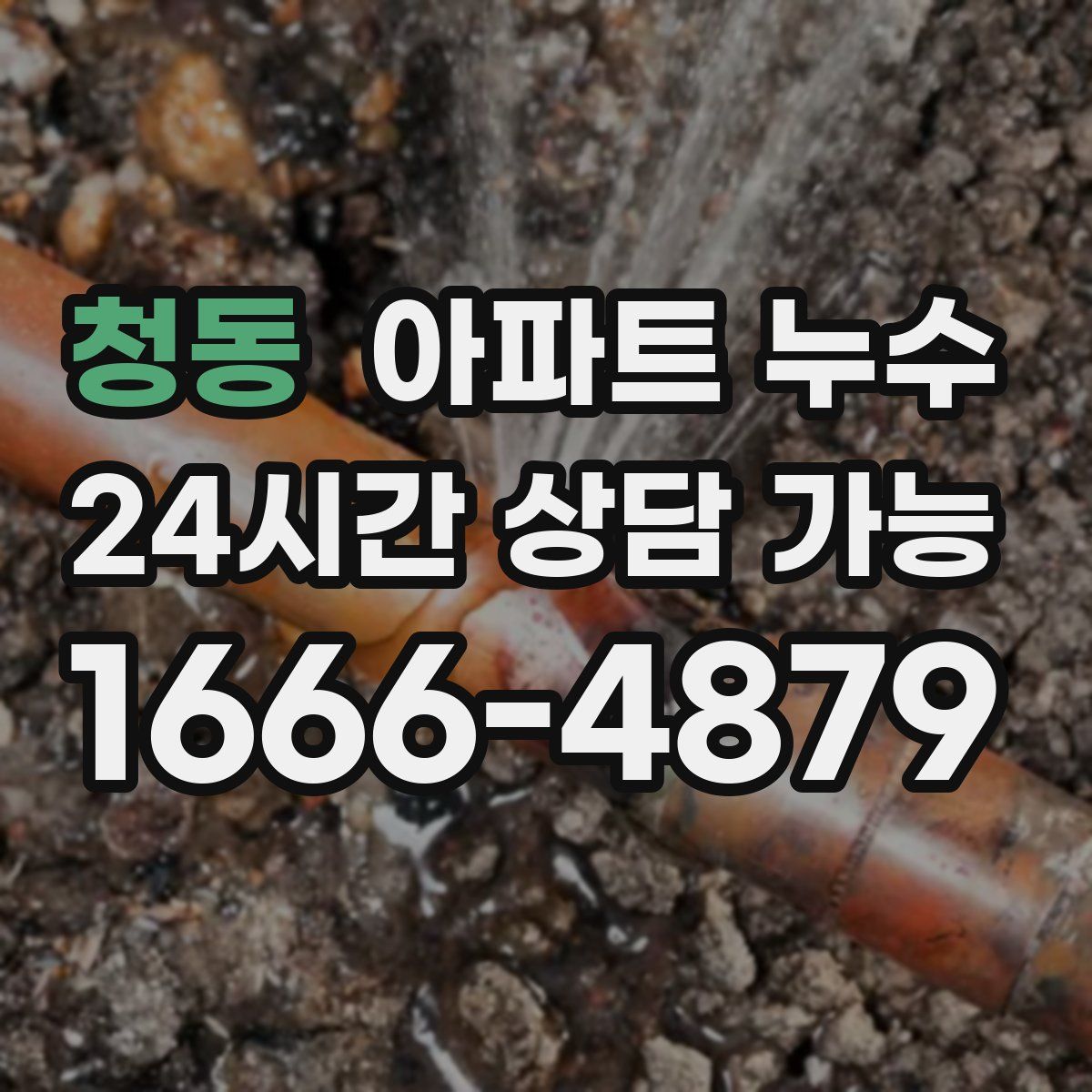 청동 아파트 누수탐지