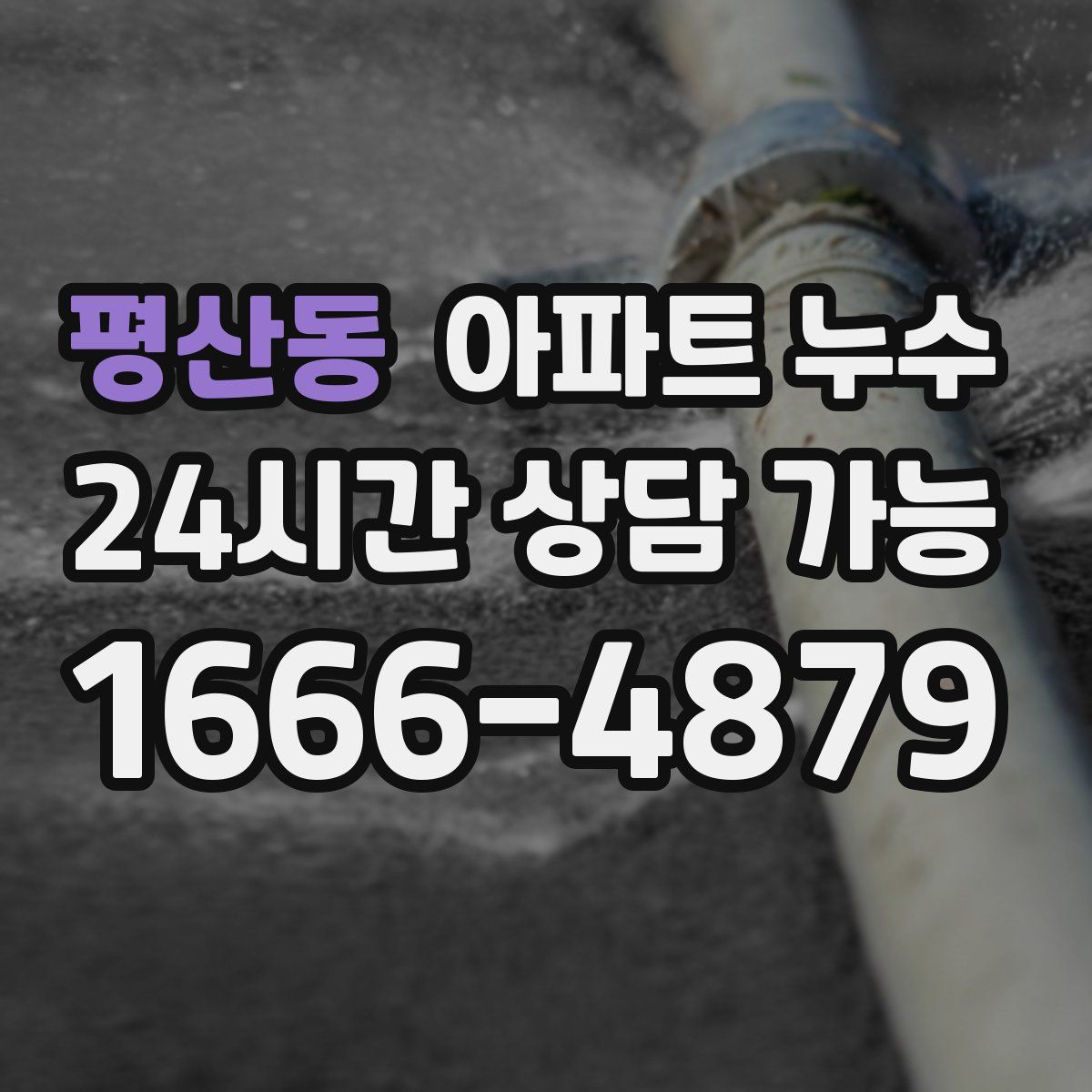 평산동 아파트 누수탐지