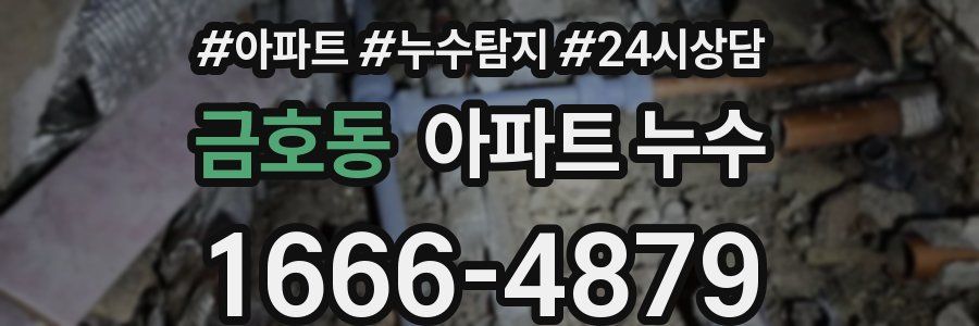 금호동 누수탐지