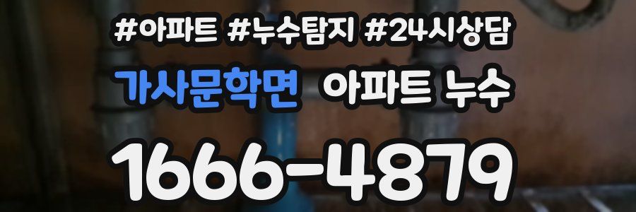 가사문학면 누수탐지